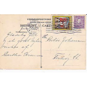 Julemrke 1924 p Postkort