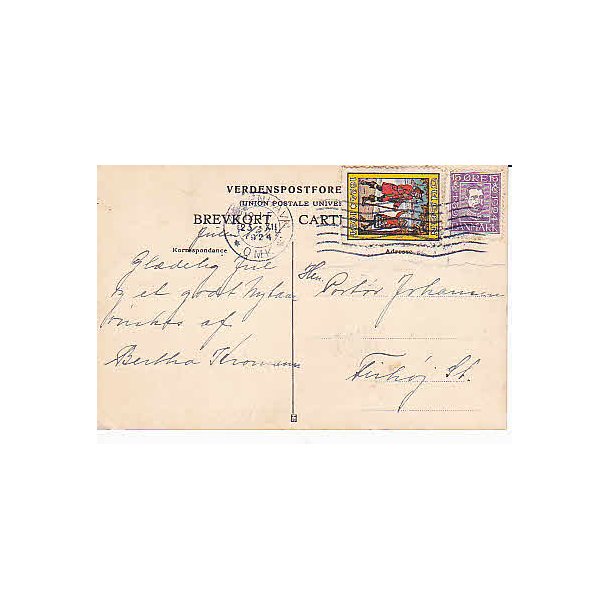 1924 p&aring; Postkort