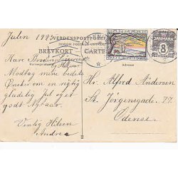 Julem�rke 1925 p� Postkort