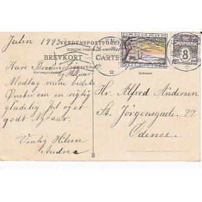 Julem�rke 1925 p� Postkort