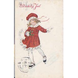 Julem�rke 1925 p� Postkort