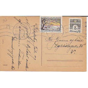 Julem�rke 1925 p� Postkort