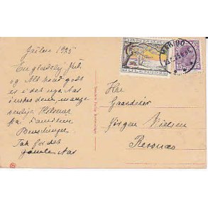 Julem�rke 1925 p� Postkort