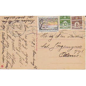 Julem�rke 1925 p� Postkort