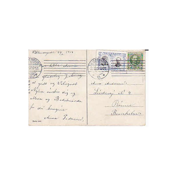 1907 p&aring; Postkort