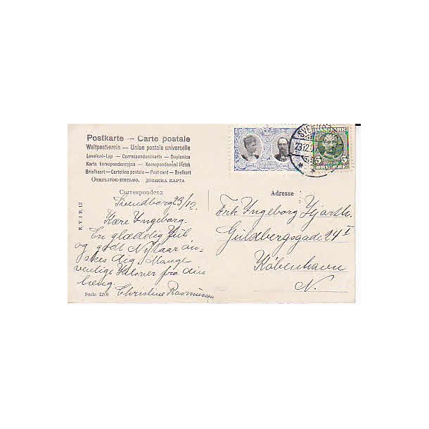 1907 p&aring; Postkort