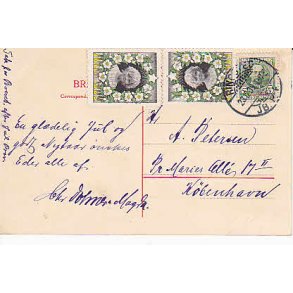 Julemrke 1909 p Postkort