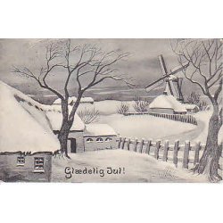 Julemrke 1909 p Postkort