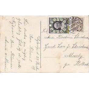 Julemrke 1909 p Postkort