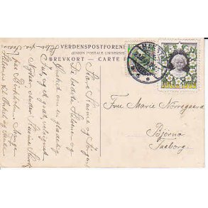 Julemrke 1909 p Postkort