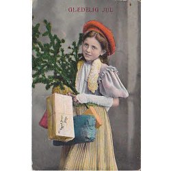 Julemrke 1909 p Postkort