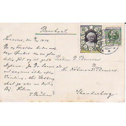 Julemrke 1909 p Postkort