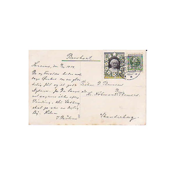 1909 p&aring; Postkort