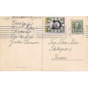 Julemrke 1909 p Postkort