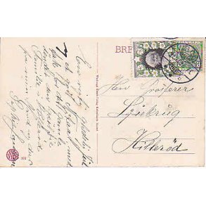 Julemrke 1909 p Postkort