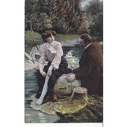 Julemrke 1908 p Postkort