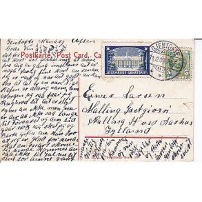 Julemrke 1908 p Postkort