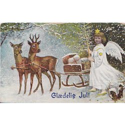 Julemrke 1908 p Postkort