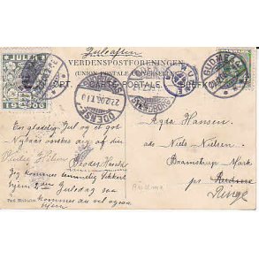 1906 p Postkort - Stemplet 22 - 12 - 1906