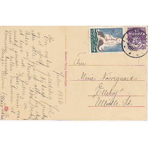 Julemrke 1926 p Postkort