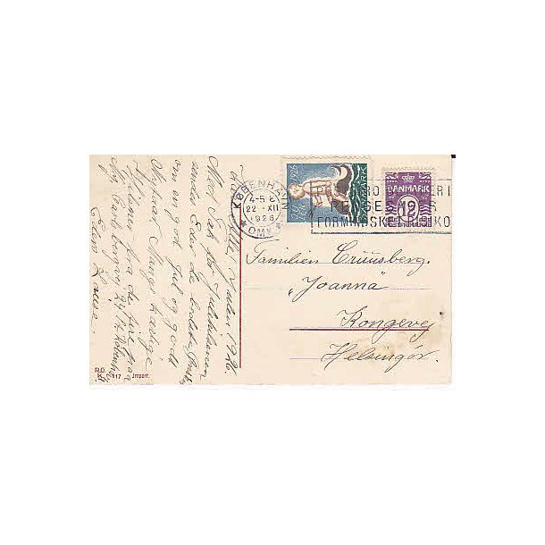 1926 p&aring; Postkort