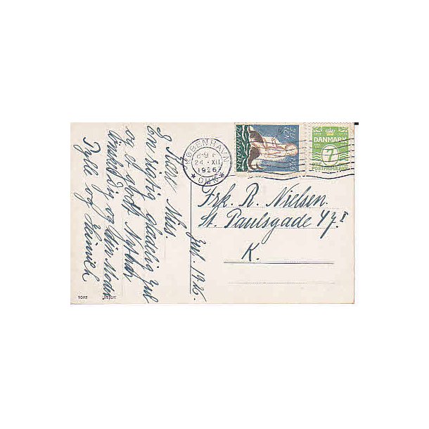 1926 p&aring; Postkort