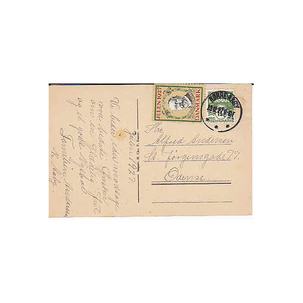 1927 p&aring; Postkort