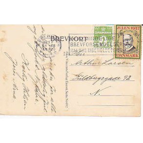 Julemrke 1927 p Postkort