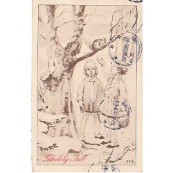 Julemrke 1928 p Postkort