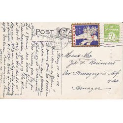 Julem�rke 1929 p� Postkort