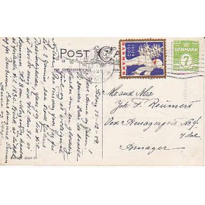 Julem�rke 1929 p� Postkort