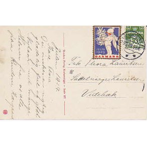 Julem�rke 1929 p� Postkort