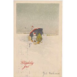 Julem�rke 1929 p� Postkort