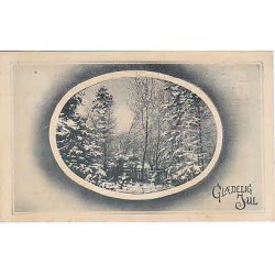 Julem�rke 1929 p� Postkort