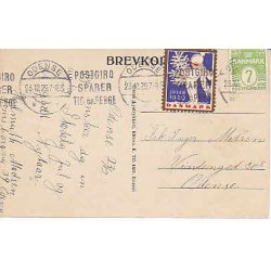 Julem�rke 1929 p� Postkort