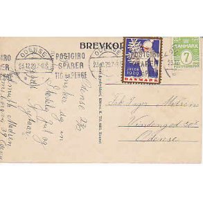 Julem�rke 1929 p� Postkort
