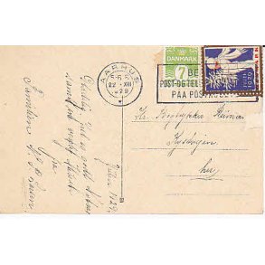 Julem�rke 1929 p� Postkort