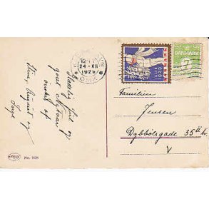 Julem�rke 1929 p� Postkort
