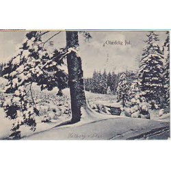 Julem�rke 1929 p� Postkort