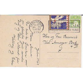 Julem�rke 1929 p� Postkort