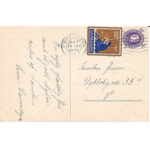 Julem�rke 1930 p� Postkort
