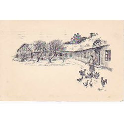 Julem�rke 1930 p� Postkort