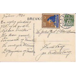 Julem�rke 1930 p� Postkort