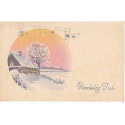 Julem�rke 1930 p� Postkort