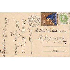 Julem�rke 1930 p� Postkort