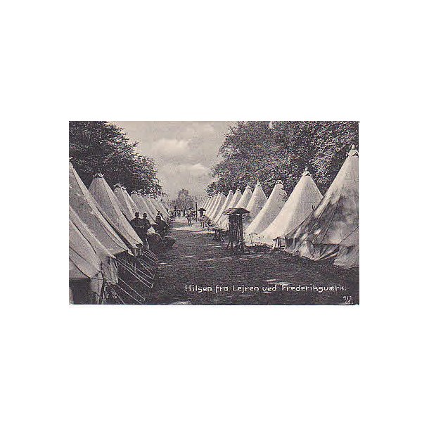 Hilsen fra Lejren ved Frederiksvrk - A.J. u/n