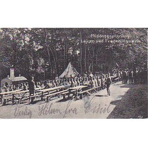 Middagsspisning Lejren ved Frederiksvrk - A.J. u/