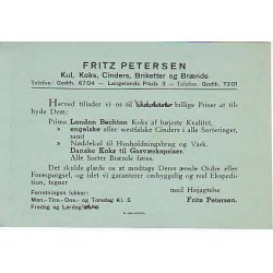 Fritz Petersen - Langelands Plads 3- Kbh.