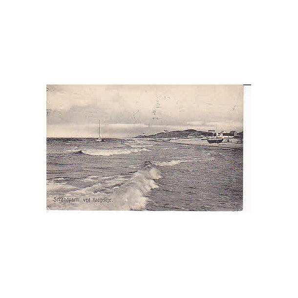 Strandparti ved Raageleje. C.F. u/n