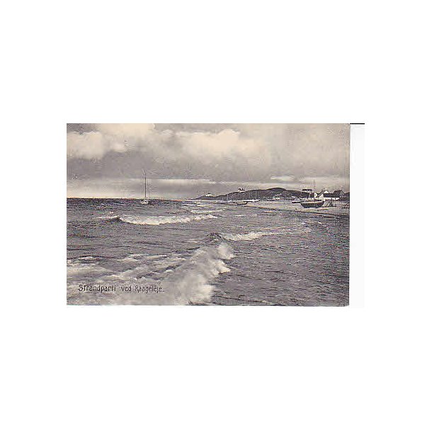 Strandparti ved Raageleje. C.F. u/n